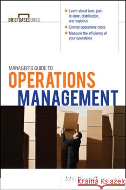 Manager's Guide to Operations Management  9780071627993 McGraw-Hill Education - Europe