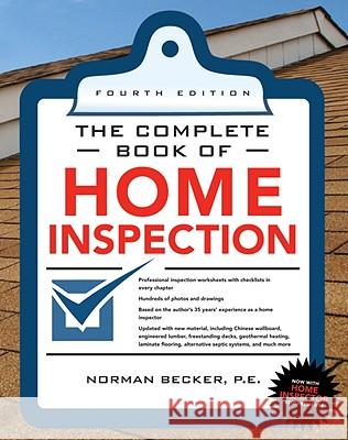 Complete Book of Home Inspection 4/E Norman Becker 9780071702775 0