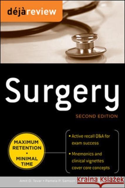 Deja Review Surgery Amit Tevar 9780071715126 0