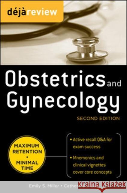 Deja Review Obstetrics & Gynecology Emily Miller 9780071715133