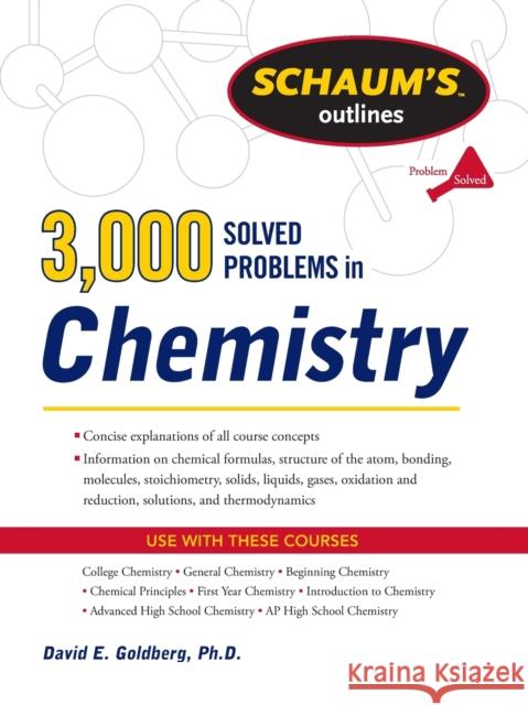 3,000 Solved Problems in Chemistry Goldberg, David 9780071755009 McGraw-Hill Education - Europe