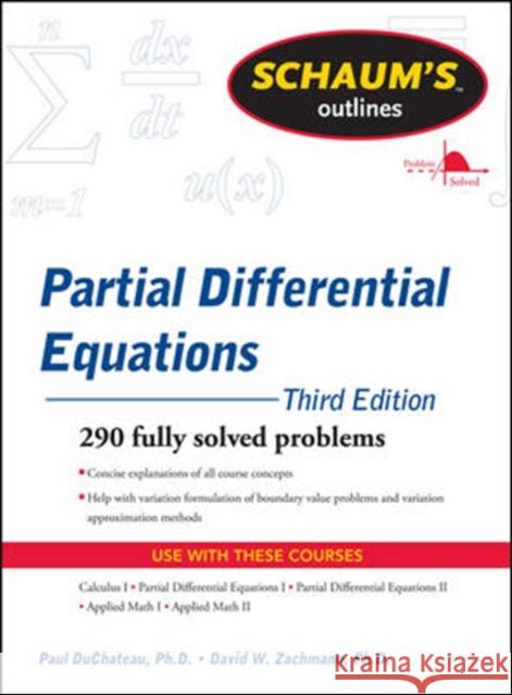 Schaum's Outline of Partial Differential Equations Paul DuChateau 9780071756181 McGraw-Hill Education - Europe
