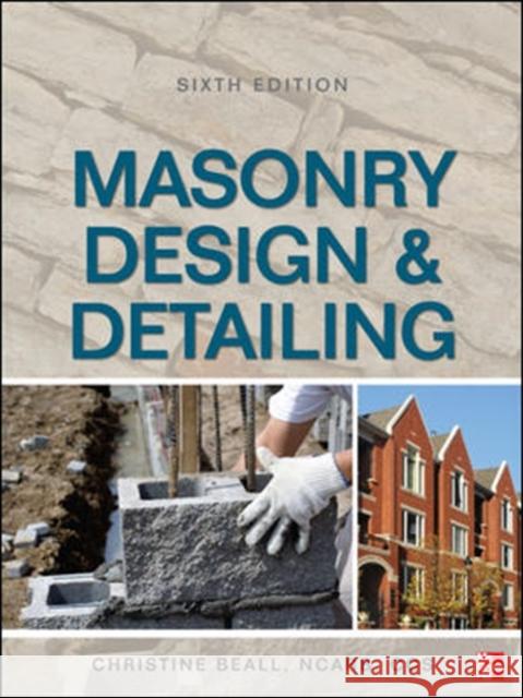 Masonry Design & Detailing Beall, Christine 9780071766395