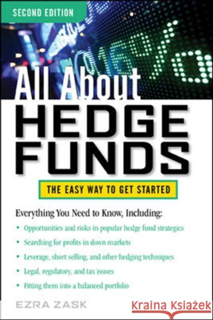 All about Hedge Funds Zask, Ezra 9780071768313