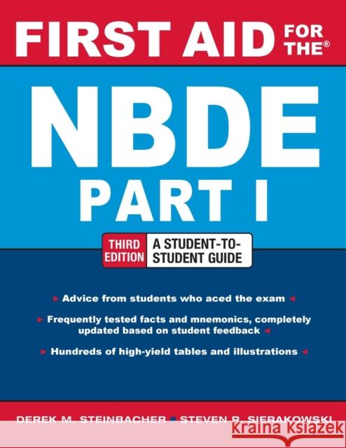 First Aid for the NBDE Part 1, Third Edition Steven Sierakowski 9780071769044