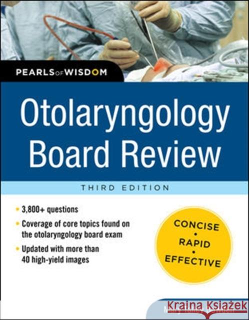 Otolaryngology Board Review Bowden, Mary 9780071769686