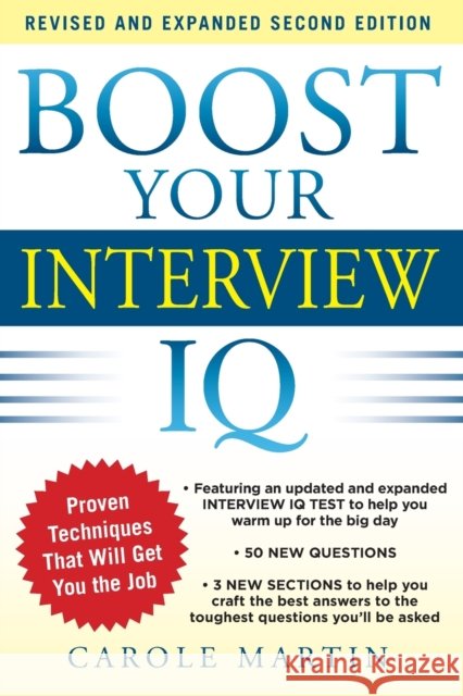 Boost Your Interview IQ 2/E C Martin 9780071797467 0