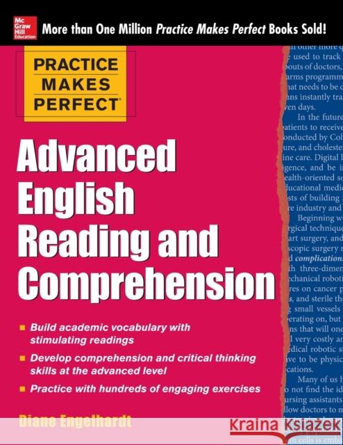 Practice Makes Perfect Advanced English Reading and Comprehension Diane Engelhardt 9780071798860 McGraw-Hill Education - Europe