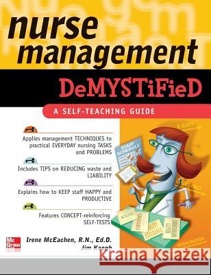 Nurse Management Demystified McEachen 9780071801072 McGraw-Hill