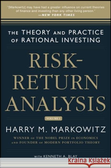 Risk-Return Analysis: The Theory and Practice of Rational Investing (Volume One) Harry Markowitz 9780071817936