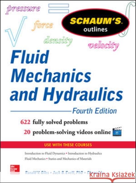 Schaum's Outline of Fluid Mechanics and Hydraulics, 4th Edition Liu, Cheng 9780071831451 0