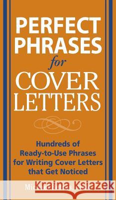 Perfect Phrases for Cover Letters Betrus 9780071832267 McGraw-Hill