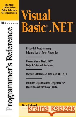 Visual Basic.NET: Programmer's Reference Dan Rahmel 9780072195347 McGraw-Hill Education - Europe