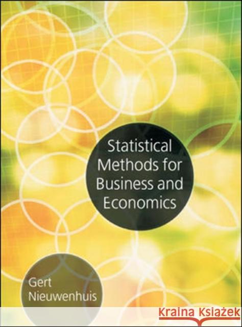 Statistical Methods for Business and Economics Gert Nieuwenhuis 9780077109875