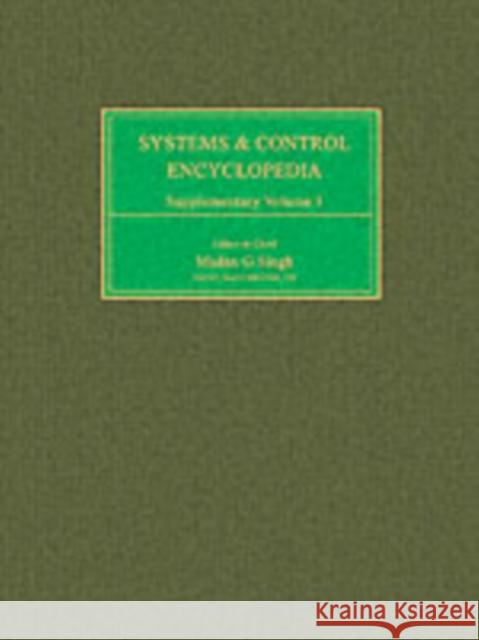 Systems and Control Encyclopedia Supplementary Volume 1  9780080359335 ELSEVIER SCIENCE & TECHNOLOGY