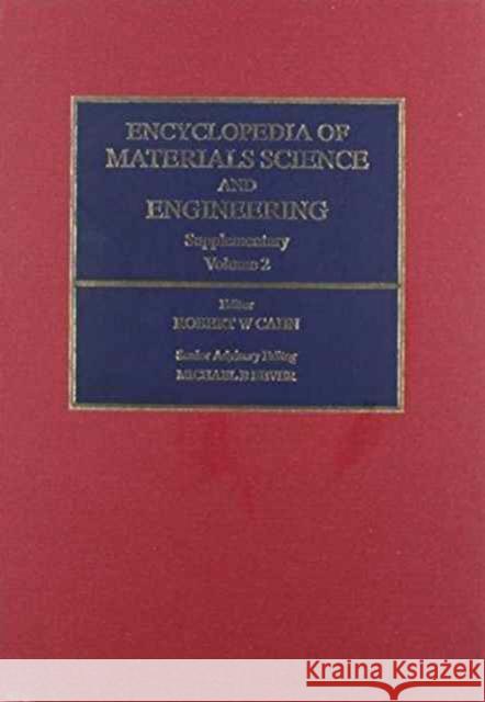 Encyclopedia of Materials Science and Engineering Supplementary  9780080361963 ELSEVIER SCIENCE & TECHNOLOGY