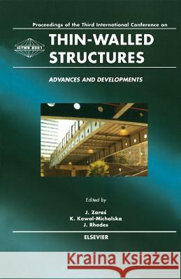 Thin-Walled Structures - Advances and Developments  9780080439556 ELSEVIER SCIENCE & TECHNOLOGY