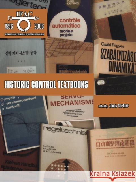 Historic Control Textbooks Janos Gertler 9780080453460 Elsevier
