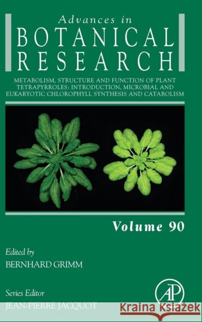 Metabolism, Structure and Function of Plant Tetrapyrroles: Introduction, Microbial and Eukaryotic Chlorophyll Synthesis and Catabolism: Volume 90 Grimm, Bernhard 9780081027523