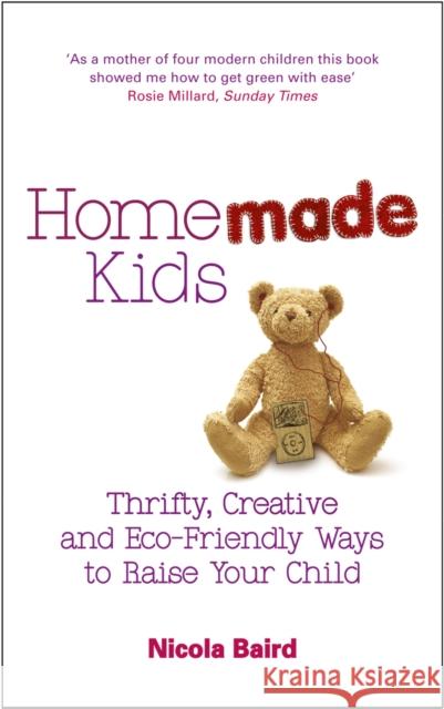 Homemade Kids : Thrifty, Creative and Eco-Friendly Ways to Raise Your Child  9780091929893 EBURY PRESS