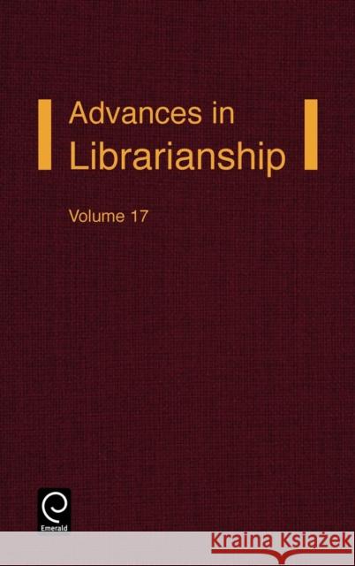 Advances in Librarianship Irene P. Godden 9780120246175 Academic Press