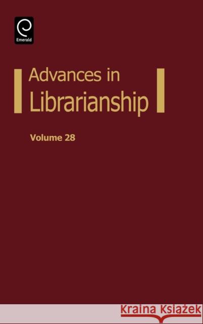 Advances in Librarianship Danuta A. Nitecki 9780120246281 Academic Press