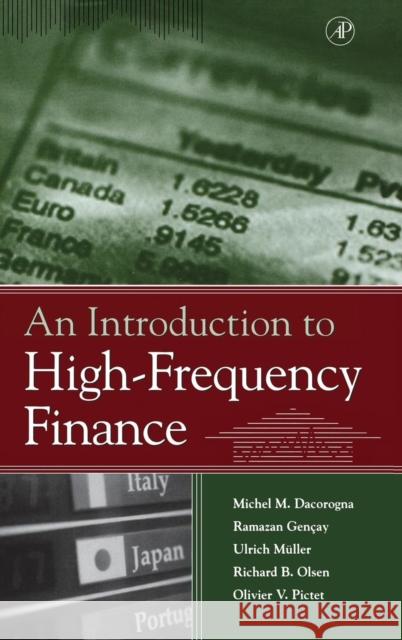 An Introduction to High-Frequency Finance  Dacorogna 9780122796715 0
