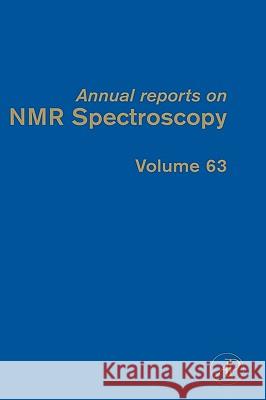 Annual Reports on NMR Spectroscopy Graham A. Webb 9780123742940 Academic Press