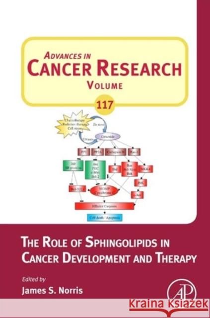 The Role of Sphingolipids in Cancer Development and Therapy: Volume 117 Norris, James 9780123942746