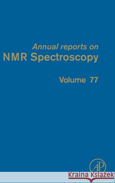 Annual Reports on NMR Spectroscopy Graham Webb 9780123970206