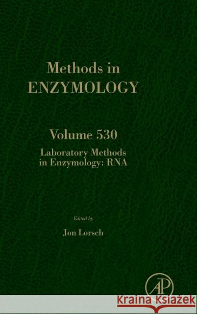 Laboratory Methods in Enzymology: RNA: Volume 530 Lorsch, Jon 9780124200371 Elsevier Science