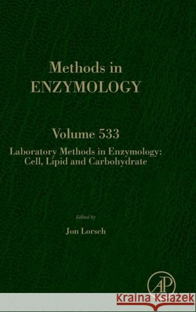 Laboratory Methods in Enzymology: Cell, Lipid and Carbohydrate: Volume 533 Lorsch, Jon 9780124200678