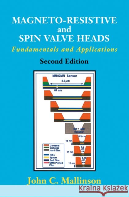 Magneto-Resistive and Spin Valve Heads: Fundamentals and Applications Mallinson, John C. 9780124666276 Academic Press