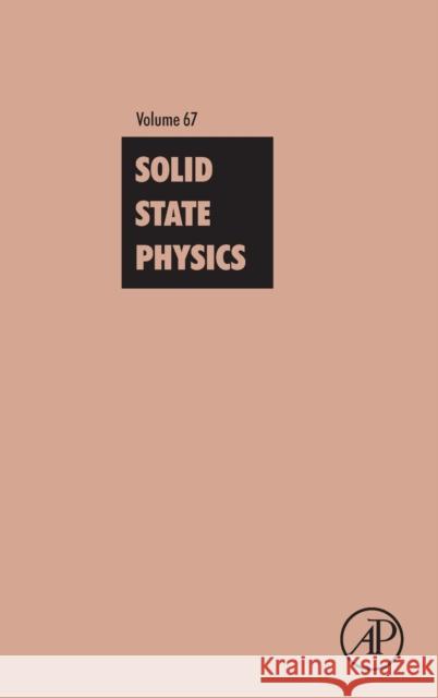 Solid State Physics: Volume 67 Stamps, Robert L. 9780128047965 Academic Press