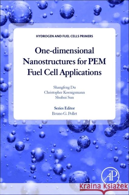 One-dimensional Nanostructures for PEM Fuel Cell Applications Shuhui (Institut National de la Recherche Scientifique (INRS), Energie, Materiaux et Telecommunications, Montreal, Quebe 9780128111123