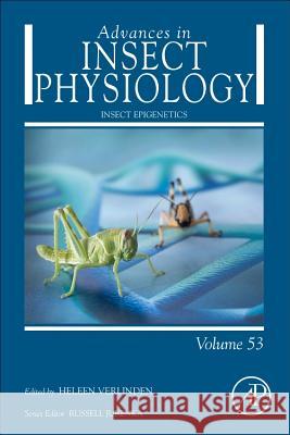 Insect Epigenetics: Volume 53 Jurenka, Russell 9780128118337 Academic Press