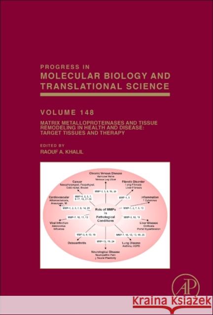 Matrix Metalloproteinases and Tissue Remodeling in Health and Disease: Target Tissues and Therapy: Volume 148 Khalil, Raouf A. 9780128127766 Academic Press
