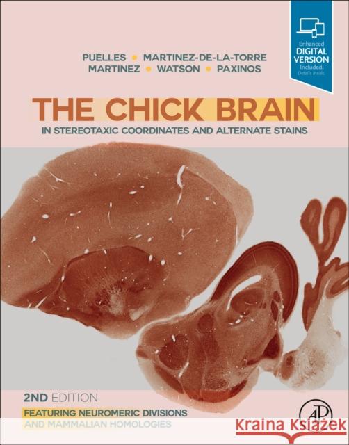 The Chick Brain in Stereotaxic Coordinates and Alternate Stains: Featuring Neuromeric Divisions and Mammalian Homologies Puelles, Luis 9780128160404