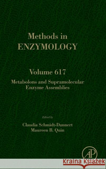 Metabolons and Supramolecular Enzyme Assemblies: Volume 617 Schmidt-Dannert, Claudia 9780128170748