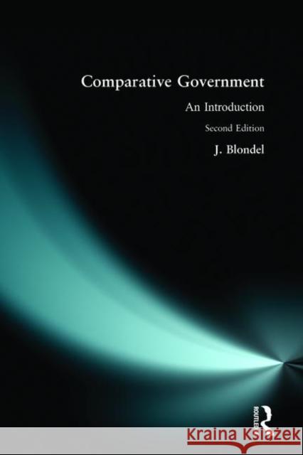Comparative Government Introduction Jean Blondel 9780134339054