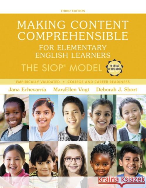 Making Content Comprehensible for Elementary English Learners: The Siop Model Echevarria, Jana 9780134550206 Pearson Education (US)
