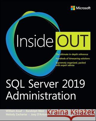 SQL Server 2019 Administration Inside Out West, Randolph 9780135561089