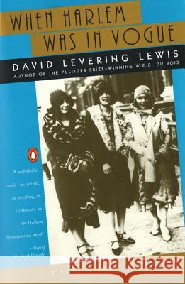 When Harlem Was in Vogue David Levering Lewis 9780140263343