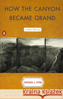 How the Canyon Became Grand: A Short History Stephen J. Pyne 9780140280562 Penguin Books