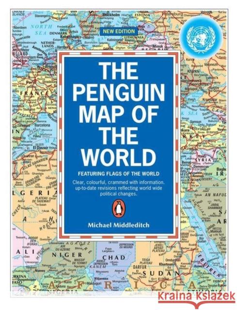 The Penguin Map of the World Michael Middleditch 9780140515282 Penguin Books Ltd