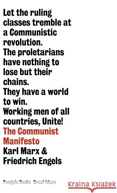 The Communist Manifesto Friedrich Engels 9780141018935 Penguin Books Ltd