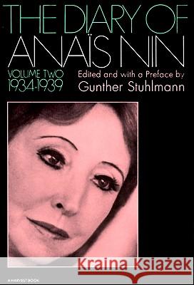 1934-1939 Anais Nin Gunther Stuhlmann Gunther Stuhlmann 9780156260268 Harvest/HBJ Book