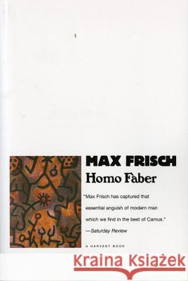 Homo Faber Max Frisch Michael Bullock 9780156421355 Harvest/HBJ Book