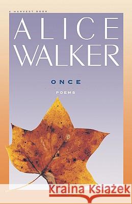Once Alice Walker 9780156687454 Harvest Books