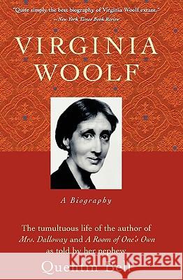 Virginia Woolf: A Biography Pa Quentin Bell 9780156935807 Harvest Books